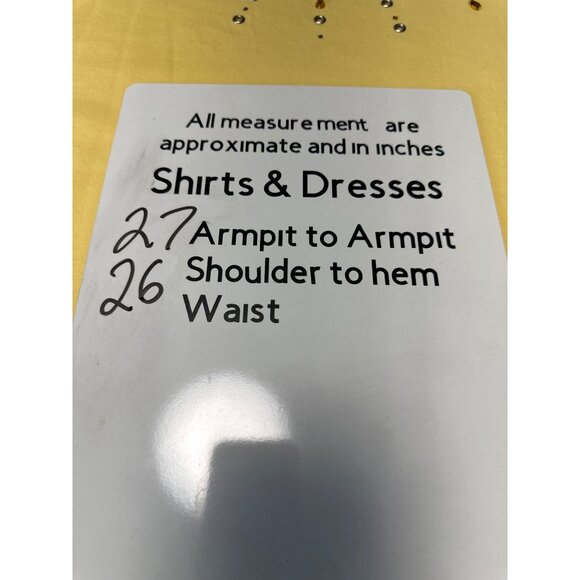 Quacker Factory Yellow Scoop Neck Top W/ Rhinestone & Grommet Design Size 2X - Picture 10 of 10